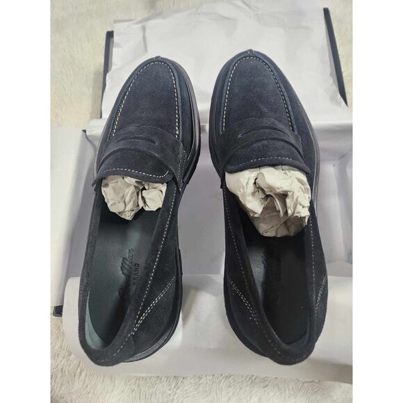 The Goodman Brand Men’s Navy Lexington Suede loafer Size 10.5 - Picture 6 of 10